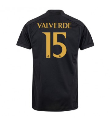 Real Madrid Federico Valverde #15 Kolmaspaita 2023-24 Lyhyet Hihat